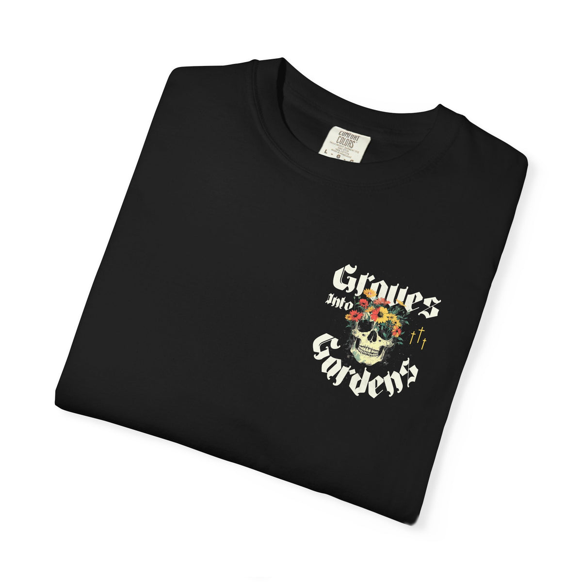 Graves into Gardens Christian t-shirt by Consider The Ravens, alternate view
